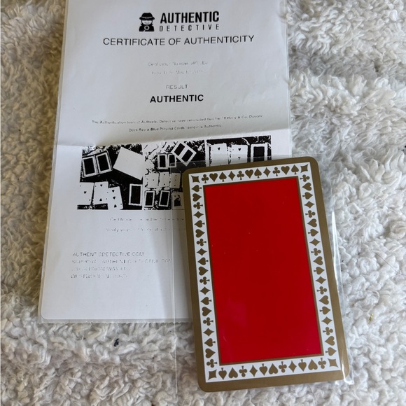 Tiffany & Co. Red and Gold Decorative Card - Picture 3 of 7